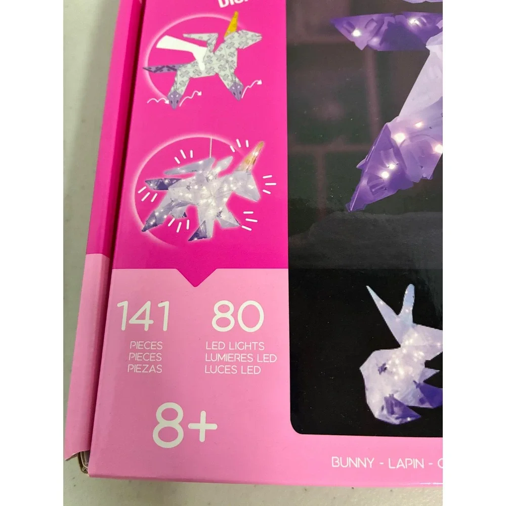 Creatto Sparkle Unicorn & Friends Light Up‎ 4-in-1 Crafting Kit 141pc LED New